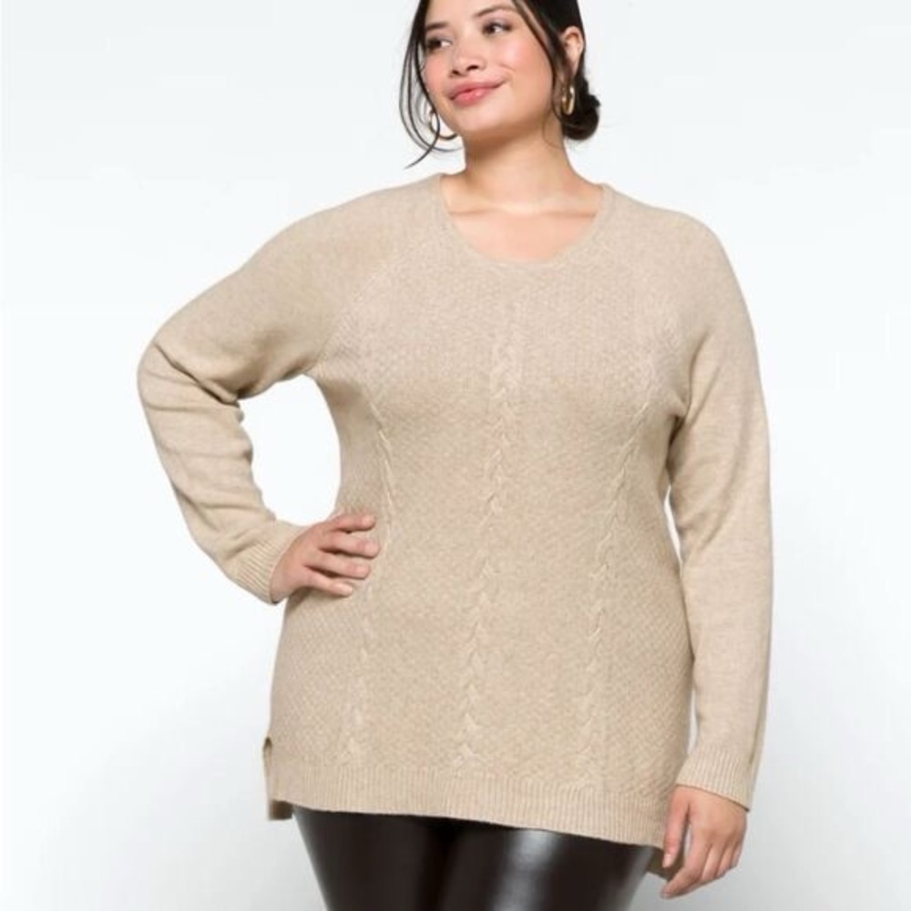 Stitchfix EVOLUTION BY CYRUS Milanya Cable Detail Pullover 1X